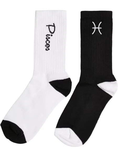 Mister Tee Șosete Zodiac negru alb