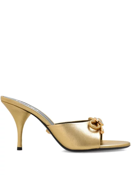 Sandale Versace cu funde galben