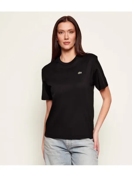 Lacoste Tricou | Relaxed fit negru