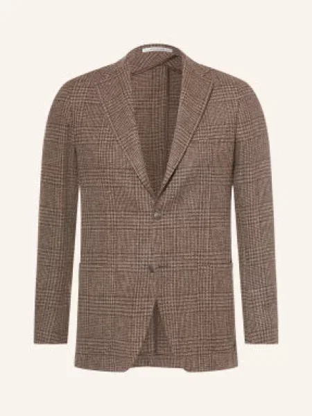 Tagliatore Sako Extra Slim Fit tmavě / černošedá hnědá