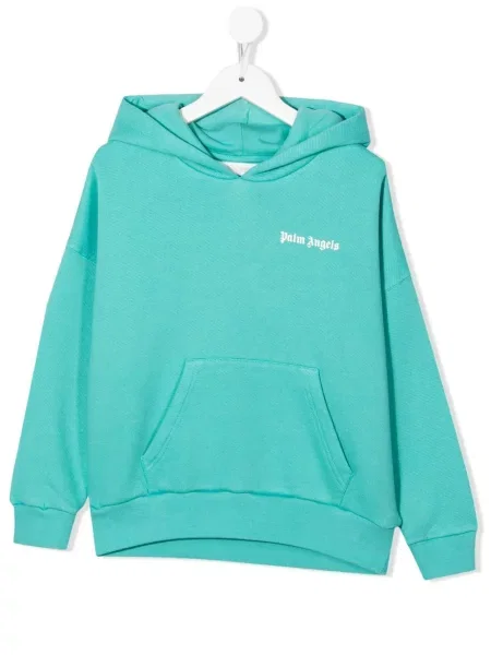 Bluza z kapturem dziecięca Palm Angels niebieska