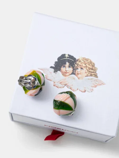 Fiorucci cercei Striped Mini Lollipop verde