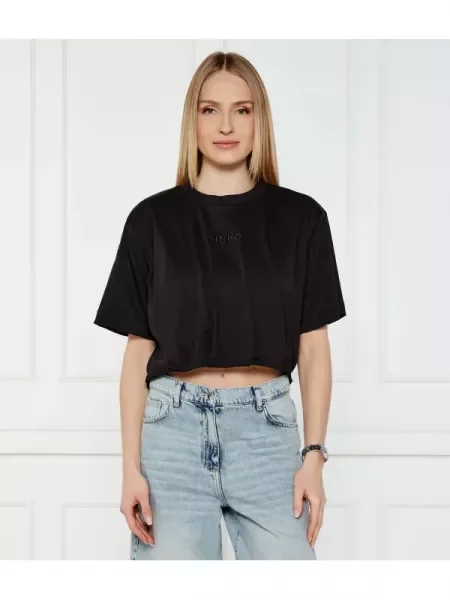 Pinko Tricou TORRONE | Cropped Fit negru