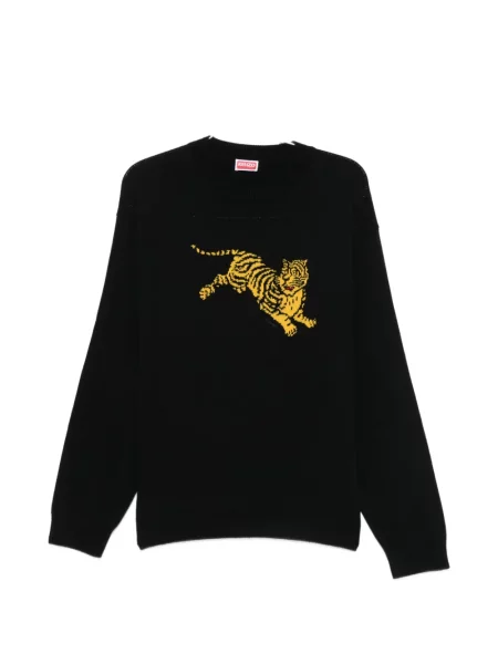 Pulover Kenzo cu dungi de tigru negru