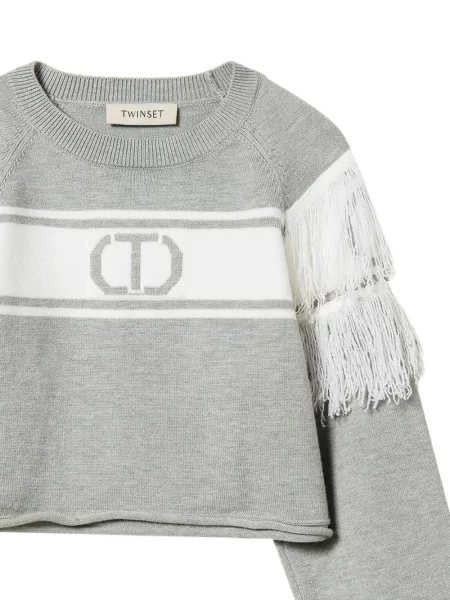 Sweter dziecięcy Twinset szary