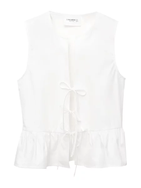 Pull&Bear Bluza bijela