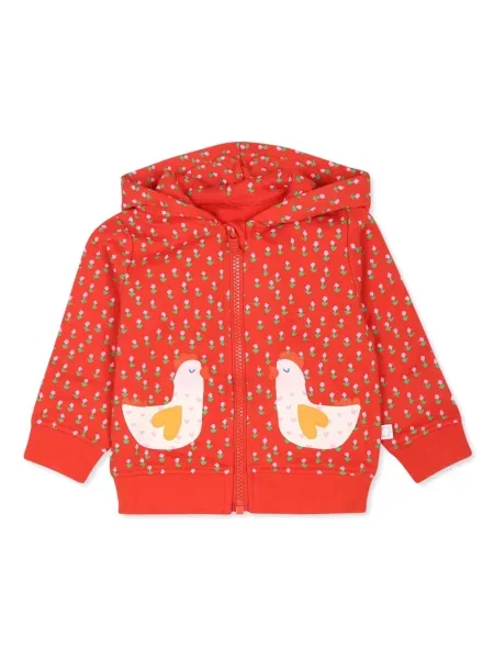 Bluza z kapturem dziecięca Stella Mccartney czerwona