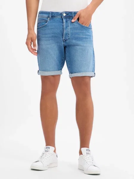 Szorty jeansowe Replay zwężane casual niebieskie