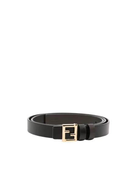 Pasek Fendi skórzany dwustronny czarny