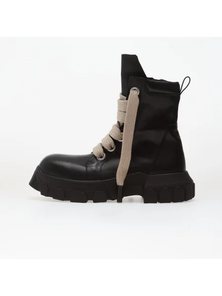 Sneakers Rick Owens DRKSHDW Leather Boots Jumbolace Army Bozo Tractor Black/ Black EUR 42 črna