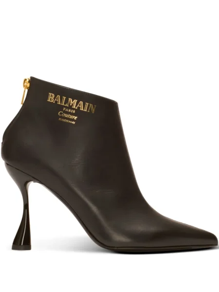 Cizme scurte Balmain din piele negru