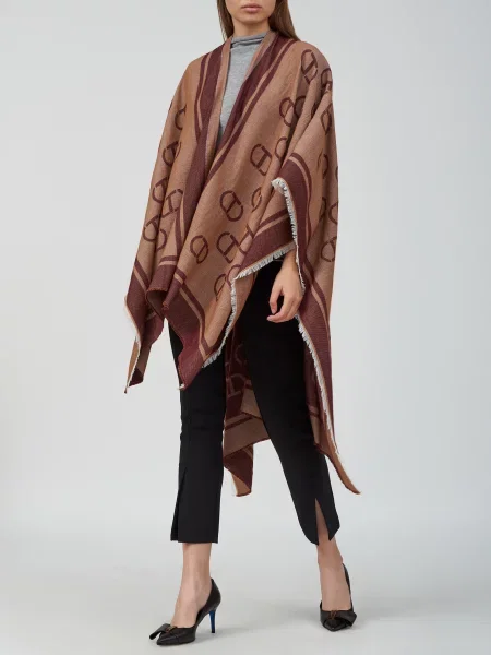 Пончо Twinset коричневе