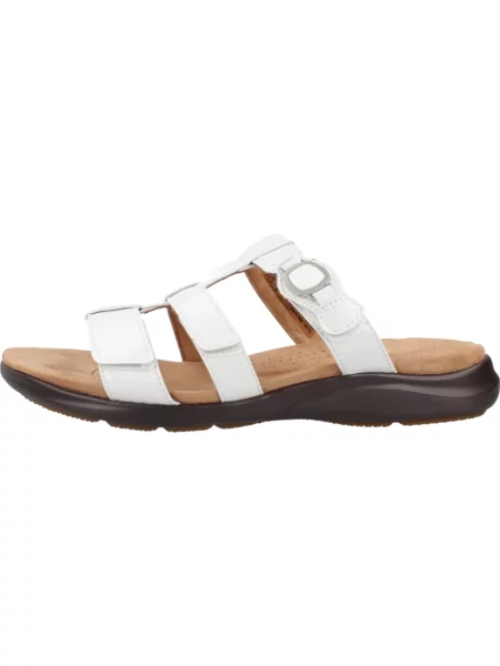 Klapki Clarks białe