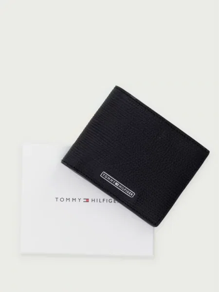 Tommy Hilfiger портфейл мъжки от кожа черно