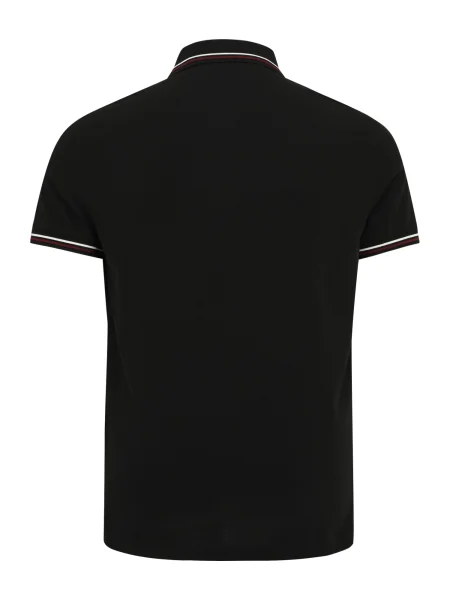 TOMMY HILFIGER Majica karminsko rdeča / črna bela
