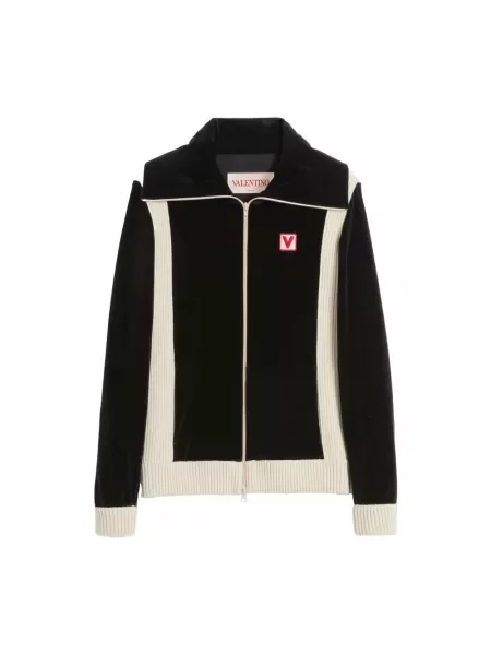 Lniana bluza Valentino Garavani czarna