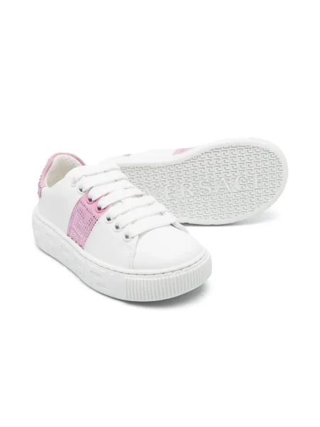 Sneakersy dziecięce Versace La Greca białe