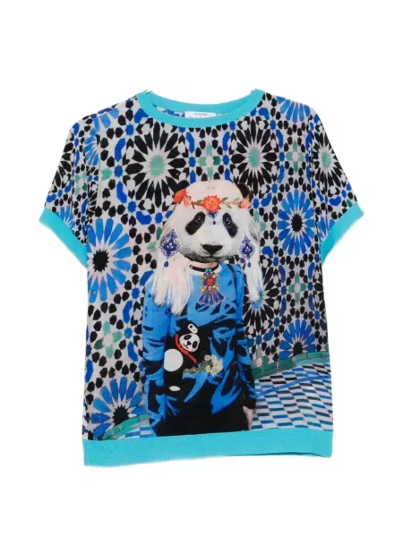 Tricou The Artistylist cu imagine albastru