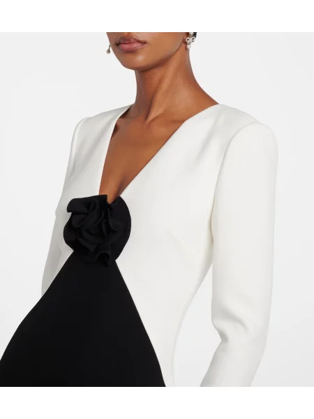 Rochie Roland Mouret cu model floral negru