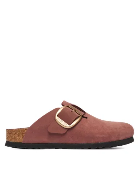 Birkenstock De piele mules încălțăminte Boston Big Buckle | narrow fit roz