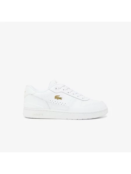 Lacoste Skórzane Sneakersy T-Clip Set białe