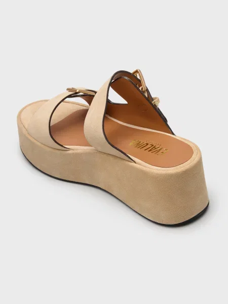 Шлепанцы Evaluna бежевые