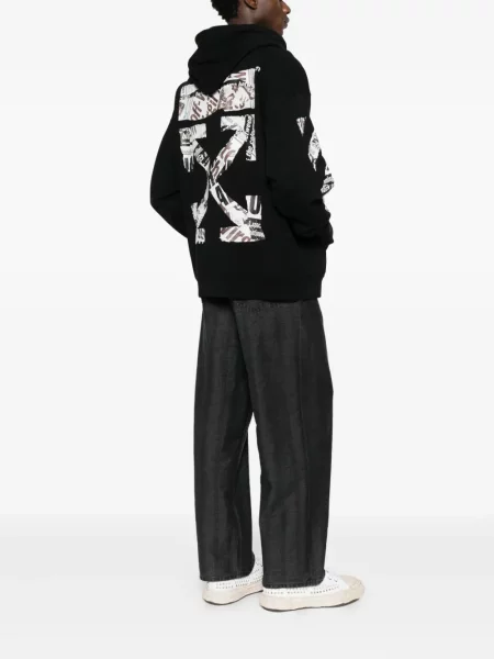 Hanorac cu glugă Off-white alb