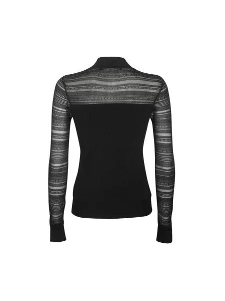 Dzianinowy sweter Karl Lagerfeld czarny