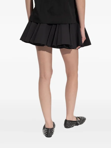 Fusta plisata Allsaints plisată negru