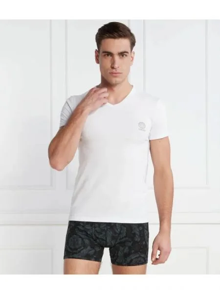 Versace Tricou | stretch alb