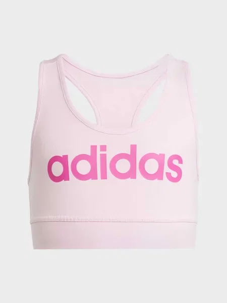 Дитячий Топ спортивний adidas Lin Cr Tk бавовна/еластан рожевий