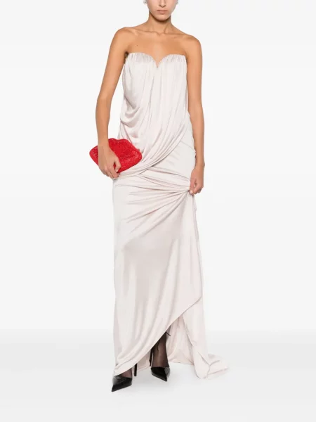Rochie Giuseppe Di Morabito drapată de costum alb