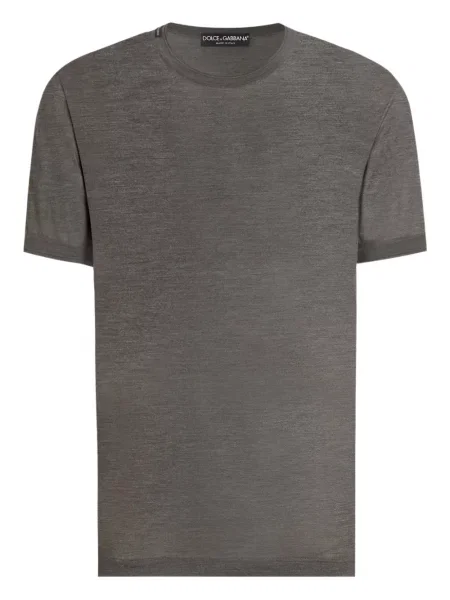 Tricou Dolce & Gabbana scurt gri