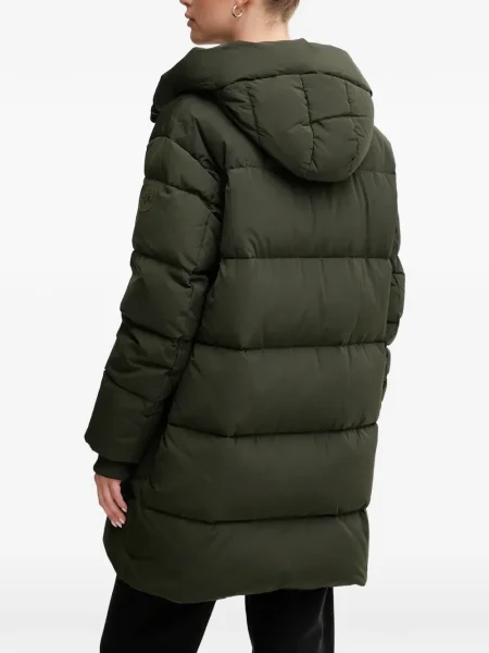 Palton Mos Mosh cu glugă verde