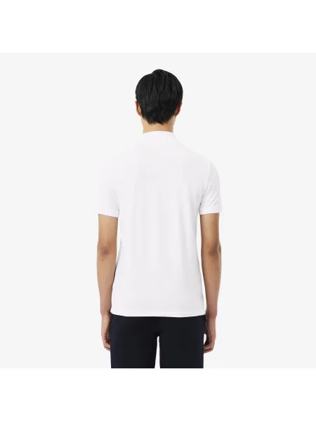 Lacoste Koszulka Polo Commuter Slim Fit Z Żakardem I Logo biały