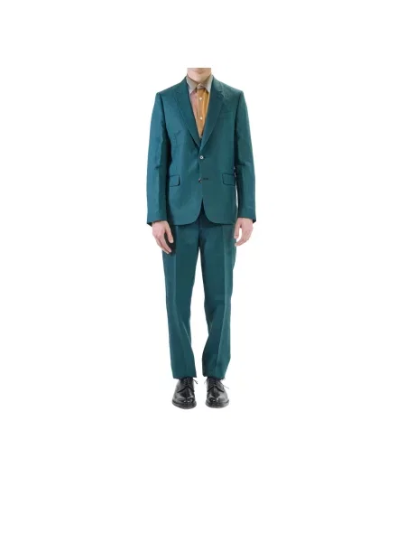 Lniany garnitur Ps By Paul Smith zielony