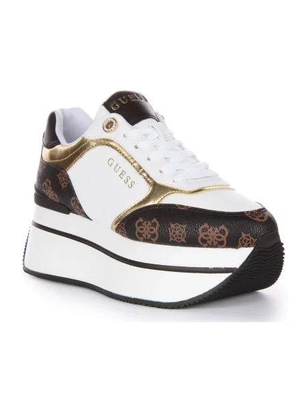 Sneakersy Guess skórzane na platformie