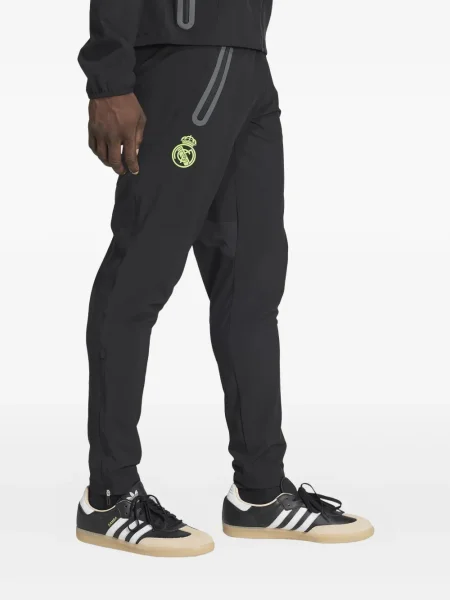 Ριγέ μπλούζα Adidas με δαντέλα με σχέδιο λευκό