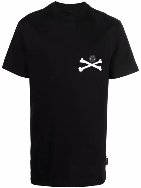 Tricou Philipp Plein cu imagine negru