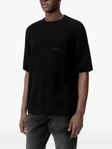 Tricou Amiri cu imagine negru