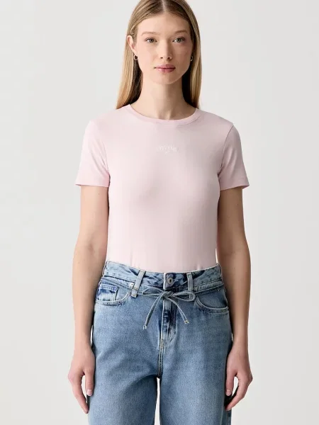 Guess Jeans tričko dámske s elastanom ružová