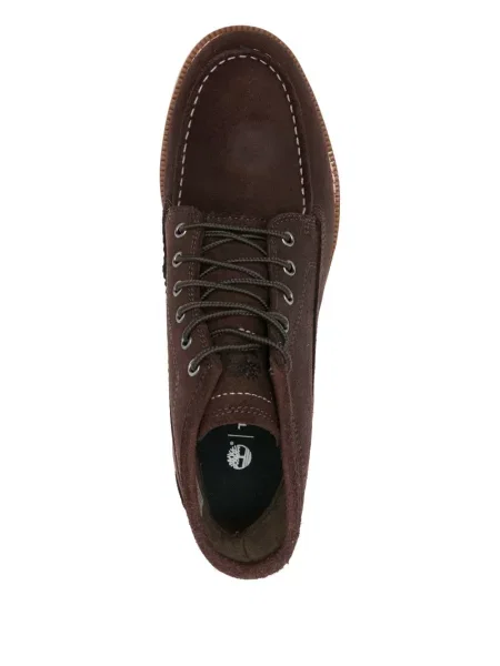 Botine Timberland cu șireturi din piele de căprioară maro