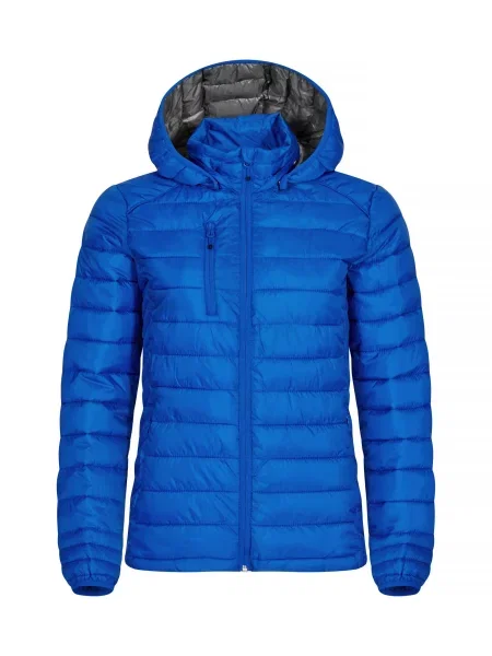 Clique Hudson kurtka pikowana z odpinanym kapturem – royal blue niebieska