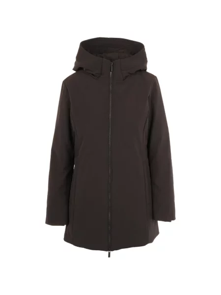 Geacă parka Woolrich cu glugă negru