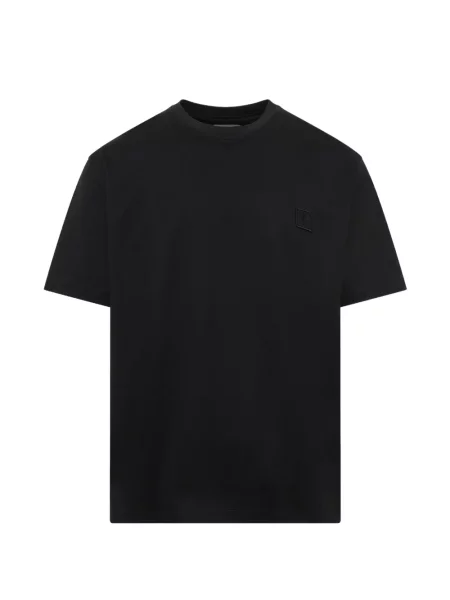 Tricou Wooyoungmi cu model floral cu imagine negru