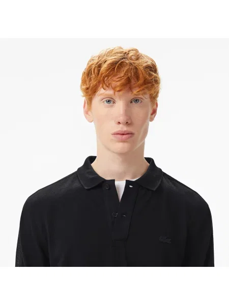 Поло Lacoste черное