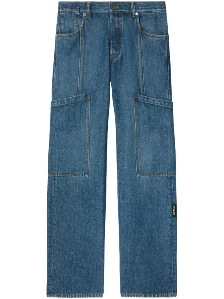 Blugi drepți Off-white alb