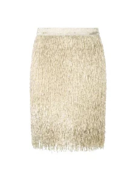 Spódnica midi Moschino beżowa