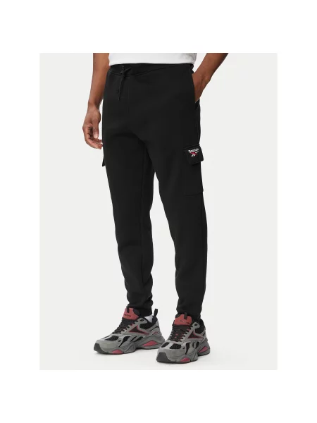 Reebok Spodnji del trenirke Balint Regular Fit črna