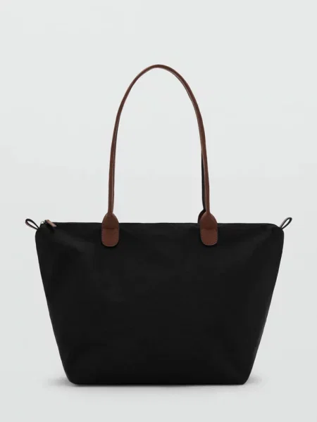 Torba shopper Teen uniwersalny MANGO TEEN czarny